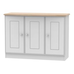 Ready Assembled 2 U Albert 3 Door Sideboard (Ready Assembled) in Grey