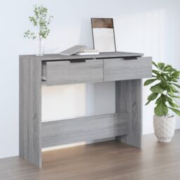 Berkfield Home Console Table Grey Sonoma 90x36x75 cm Engineered Wood - Size: 90 x 36 x 75 cm - thumbnail 1