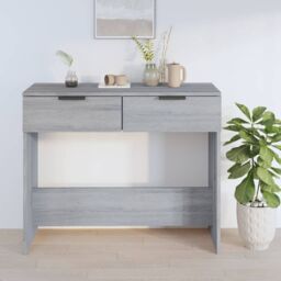 Berkfield Home Console Table Grey Sonoma 90x36x75 cm Engineered Wood - Size: 90 x 36 x 75 cm - thumbnail 3