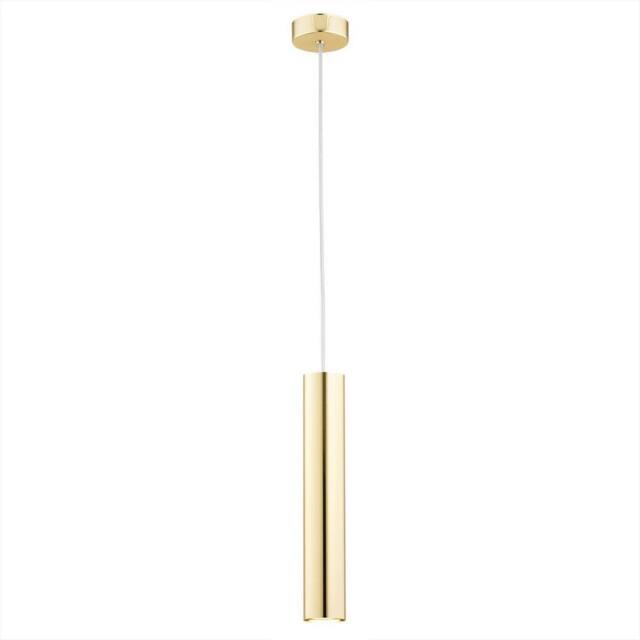 Netlighting Gomera Slim Pendant Ceiling Light Brass Steel in Yellow - image 1