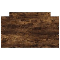 Berkfield Home Bed Frame with Headboard & Footboard Smoked Oak 90x200 cm in Brown - thumbnail 6