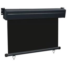 Berkfield Home Balcony Side Awning 85x250 cm Black - thumbnail 3