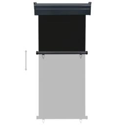 Berkfield Home Balcony Side Awning 85x250 cm Black - thumbnail 5