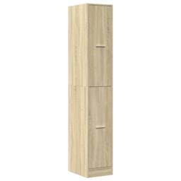 Berkfield Home Elegant Apothecary Cabinet¬†Sonoma Oak 30x41x174.5 cm Engineered Wood in Light Tan - thumbnail 1