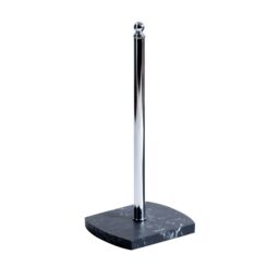 Showerdrape Octavia Grey Marble & Chrome Spare Toilet Roll Holder - thumbnail 3