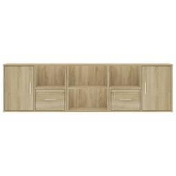 Berkfield Home Corner Cabinet Sonoma Oak 160x40x45 cm Engineered Wood in Brown - Size: 160 x 40 x 45 cm - thumbnail 4