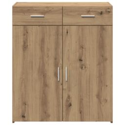Berkfield Home Storage Cabinet Artisan Oak 80x42.5x93.5 cm Engineered Wood in Brown - thumbnail 6