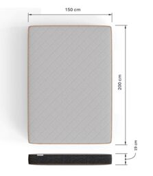 GFW SleepyCastle Rolled Pocket Sprung Mattress In A Box - Size: King - thumbnail 6