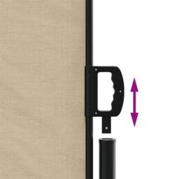 Berkfield Home Retractable Side Awning Beige 140x600 cm - thumbnail 6