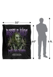 Warner Brothers Beetlejuice 2 50x60 Band Silky Touch Super Soft Throw Blanket in White - thumbnail 5