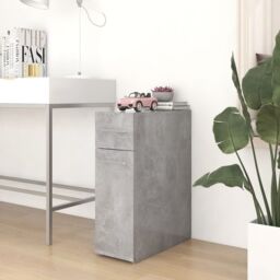 Berkfield Home Apothecary Cabinet Concrete Grey 20x45.5x60 cm Engineered Wood - thumbnail 1