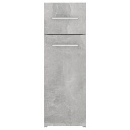 Berkfield Home Apothecary Cabinet Concrete Grey 20x45.5x60 cm Engineered Wood - thumbnail 6