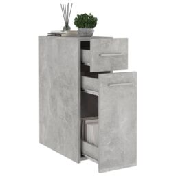 Berkfield Home Apothecary Cabinet Concrete Grey 20x45.5x60 cm Engineered Wood - thumbnail 4