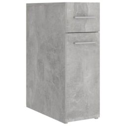 Berkfield Home Apothecary Cabinet Concrete Grey 20x45.5x60 cm Engineered Wood - thumbnail 2