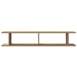 Berkfield Home Wall Shelves 2 pcs Artisan Oak 105x18x20 cm Engineered Wood in Brown - Size: 105 x 18 x 20 cm - thumbnail 5