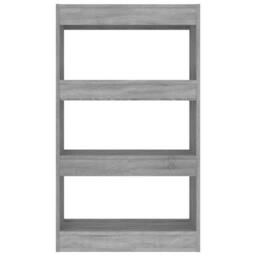 Berkfield Home Classic Book Cabinet/Room Divider Grey Sonoma 60x30x103 cm Engine - Size: 60 x 30 x 103 cm - thumbnail 5