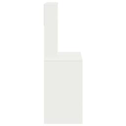 Berkfield Home Decorative Desk with Shelves White 100x45x140 cm Engineered Wood - Size: 100 x 45 x 140 cm - thumbnail 5