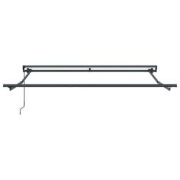 Berkfield Home Retractable Awning Manual Navy & White 350 x 250 cm in Blue - thumbnail 6