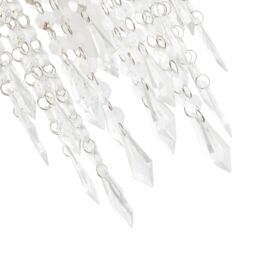 Happy Homewares Modern Waterfall Design Pendant Shade with Acrylic Droplets & Beads in Gold - thumbnail 5