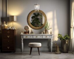 Happy Homewares Modern Waterfall Design Pendant Shade with Acrylic Droplets & Beads in Gold - thumbnail 6