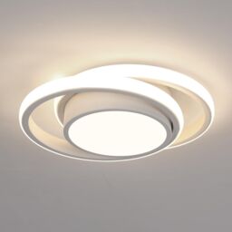 Pheashine Modern LED Ceiling Light, neutral light 4500K, 27cm long, Indoor Use in White