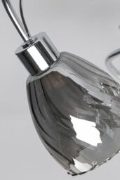 BHS Lighting Arya Bathroom Flush Ceiling Light in Silver - thumbnail 3
