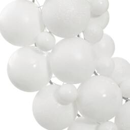 Berkfield Home Christmas Wreath White 45 cm Polystyrene - thumbnail 3
