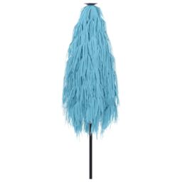 Berkfield Home Garden Parasol with Steel Pole Blue 223x223x213 cm - Size: 223 x 223 x 213 cm - thumbnail 6