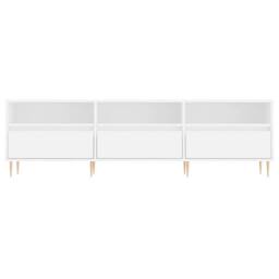 Berkfield Home TV Cabinet White 150x30x44.5 cm Engineered Wood - thumbnail 5