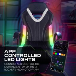 X Rocker Fury RGB Console LED Gaming Chair with 2.1 Speakers in Black - thumbnail 3