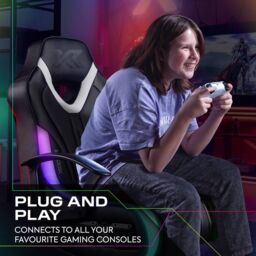 X Rocker Fury RGB Console LED Gaming Chair with 2.1 Speakers in Black - thumbnail 5
