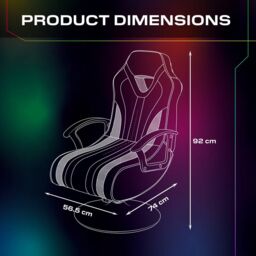 X Rocker Fury RGB Console LED Gaming Chair with 2.1 Speakers in Black - thumbnail 7