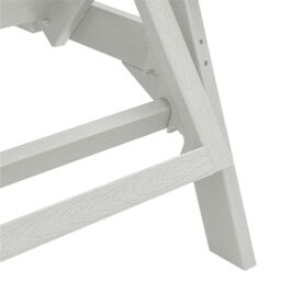 Berkfield Home Sun Lounger White 53x162x98.5 cm HDPE - thumbnail 8