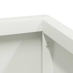 Berkfield Home Planter White 80x80x50 cm Cold-rolled Steel - Size: 80 x 80 x 50 cm - thumbnail 9