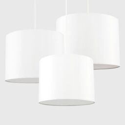 ValueLights Torbery Set of 3 Nesting Easy Fit Ceiling Pendant Light Lamp Shades in Cream - thumbnail 4