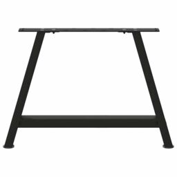 Berkfield Home Coffee Table Legs A-Shaped 2 pcs Black¬†60x(42-43) cm Steel in Black - thumbnail 5