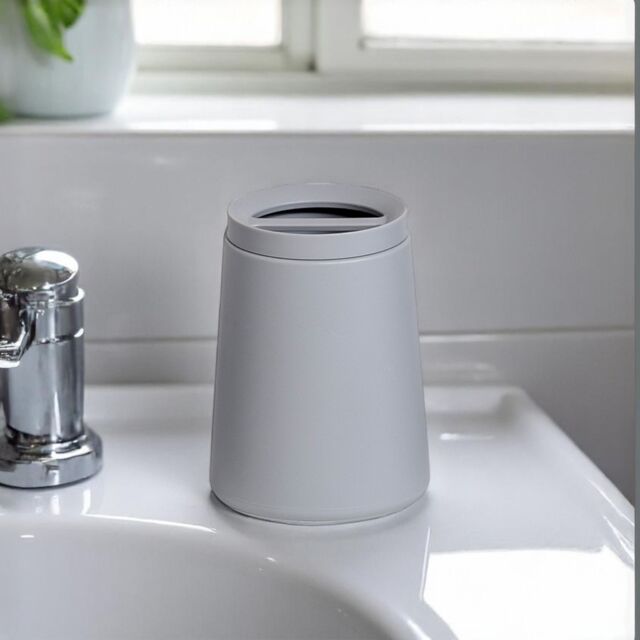 Showerdrape Garda Light Grey Bathroom Sink Accessory Toothbrush Holder - image 1