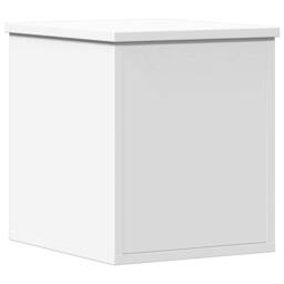 Berkfield Home Storage Box White 30x35x35 cm Engineered Wood - Size: 30 x 35 x 35 cm - thumbnail 1