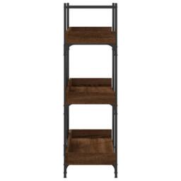 Berkfield Home Decorative Bookcase 3-Tier Brown Oak 100x33x108.5 cm Engineered Wood - thumbnail 5