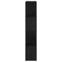 Berkfield Home Bookshelf Black oak Engineered wood 60 x 24 x 124 cm - thumbnail 6