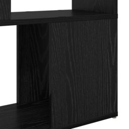 Berkfield Home Bookshelf Black oak Engineered wood 60 x 24 x 124 cm - thumbnail 8