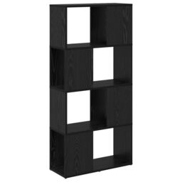 Berkfield Home Bookshelf Black oak Engineered wood 60 x 24 x 124 cm - thumbnail 7