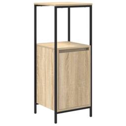 Berkfield Home 3 Piece Bathroom Furniture Set Sonoma Oak Engineered Wood in Brown - thumbnail 6