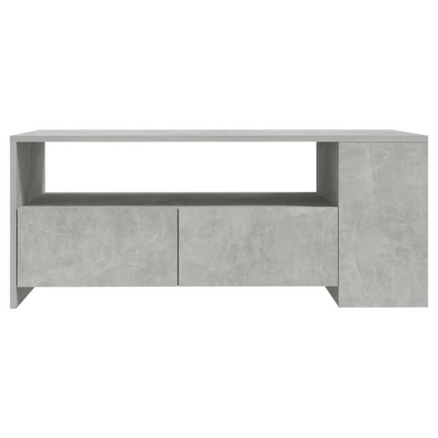 Berkfield Home Decorative Coffee Table Concrete Grey 102x55x42 cm Engineered Wood - Size: 102 x 55 x 42 cm - image 1