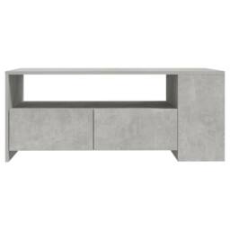 Berkfield Home Decorative Coffee Table Concrete Grey 102x55x42 cm Engineered Wood - Size: 102 x 55 x 42 cm - thumbnail 1
