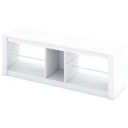 Costway Wooden TV Stand Cabinet for 65 Inch TVs Media Entertainment Center in White - thumbnail 4