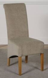 Thats Furniture Kuba 180 x 90 cm Chunky Oak Dining Table & 8 Montana Fabric Chairs in Grey - thumbnail 6
