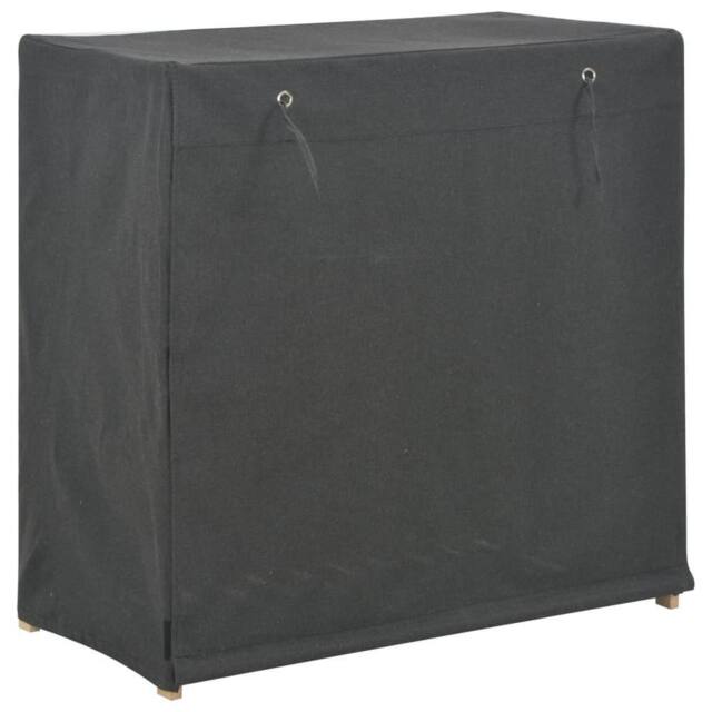 Berkfield Home Shoe Cabinet with Cover Grey 79x40x80 cm Fabric - Size: 79 x 40 x 80 cm - image 1