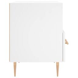 Berkfield Home Modern Bedside Cabinet White 40x35x47.5 cm Engineered Wood - thumbnail 5