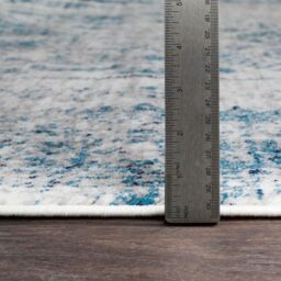 Livabliss Monte Carlo-Vintage Blue Grey White Traditional Boho Living Rug - Size: 120 cm x 170 cm - thumbnail 7